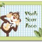 JUNGLE MONKEY SET OF 3 BATHROOM PRINTS WASH YOUR HANDS