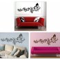 Branch with Butterfly and Flowers Vinyl Wall Decal Art