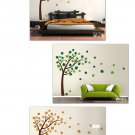 Autumn Tree with Leaves Blowing in Wind Vinyl WallDecal