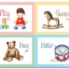 11"x14" ART PRINT FOR NURSERY CHILDREN'S ROOMS / TOYS