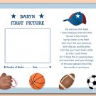 SPORTS BASEBALL FOOTBALL 8"X10" BABY ULTRASOUND PRINT