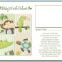 JUNGLE SAFARI ANIMALS 8"x10" BABY ULTRASOUND POEM PRINT