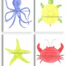 11x14 UNDER THE SEA BOYS KIDS ARTWORK ART PRINTS