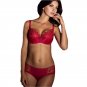 Women's Boyshort Panty Sheer Sides Red Hipsters New Rosme Lingerie Beauty