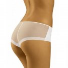 Women's Boyshort Panty Seamless Sheer Mesh Back Wolbar Evita New White Black Women's Boyshort Panty Seamless Sheer Mesh Back Wolbar Evita New White Black