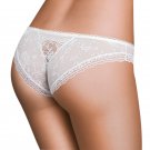 Lacy Bikini Panty Peek A Boo Cut Sheer Lace Trim New Bridal Stefi L Lingerie