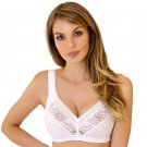 Plus Size Semi Sheer Lace Unpadded Wireless Bra Rosme Galla 557924 Plus Size Semi Sheer Lace Unpadded Wireless Bra Rosme Galla 557924