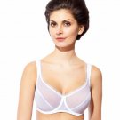 Sheer Mesh Full Figure Unlined Underwire Bra Rosme Lingerie Tango 1468
