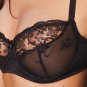 Sexy Sheer Bra Soft Underwire Cups New Kostar European Lingerie K304 Black