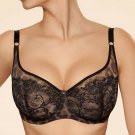 Full Figure Semi Sheer Bra Underwire Animal Print New Ajour Lingerie Burlesca
