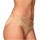 High Cut Brief Panty Lace Trim Soft New Montelle Intimates Lingerie Nude Black High Cut Brief Panty Lace Trim Soft New Montelle Intimates Lingerie Nude Black
