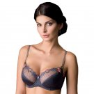 Semi Sheer Bra Full Busted Half Padded Cups New Vova Lingerie Purple Charoite