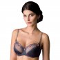 Semi Sheer Bra Full Busted Half Padded Cups New Vova Lingerie Purple Charoite