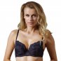 Plunge Bra Lightly Lined Underwire Brassier Blue Moonlight Lavinia Lingerie