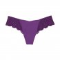 Lace Thong Panty Seamless New Commando Lingerie Purple