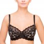Plus Size Semi Sheer Lace Polka Dot Full Coverage Bra Lauma Lingerie 11F20