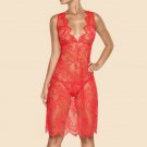 Sexy Sheer Lace Dress Red Night Wear Ajour Lingerie Allegro K3 Sexy Sheer Lace Dress Red Night Wear Ajour Lingerie Allegro K3