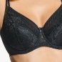 New Lace Bra Half Padded Underwire Cups Kostar European Lingerie K78 Black