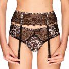 Sexy Sheer Animal Leopard Print Garter Belt Lauma Lingerie Wild Passion LM10F05