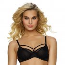 Jezebel Sexy Sheer Mesh Stripe Overlay Bra Niki 119978 Jezebel Sexy Sheer Mesh Stripe Overlay Bra Niki 119978