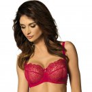 Sexy Sheer Lace Bra Gorteks Pamela Red Sexy Sheer Lace Bra Gorteks Pamela Red
