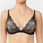 Triangle Bra Floral Lace Overlay Underwire New Rosme Lingerie Desire 595625