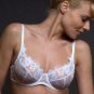 Sheer Mesh Demi Cup Underwire Bra New Lavinia Lingerie Bridal