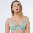 Samanta Juno Sheer Mesh Tulle Full Coverage Bra Women's Mint Lingerie A125 Samanta Juno Sheer Mesh Tulle Full Coverage Bra Women's Mint Lingerie A125