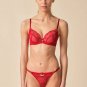 Gossard Viva Red Sheer Thong Panty NWT Luxury Embroidery Women's Lingerie 22106