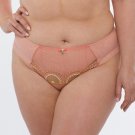 Samanta Lea Sheer Mesh Tulle Brief Bikini Panty New Women's Pink Lingerie B400