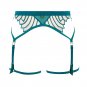 Atelier Amour CD61 Cosmic Dream Garter Belt Sheer Tulle Lagoon Luxury Lingerie
