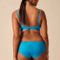Gossard Glossies Atomic Blue Sheer Shorts NWT Women's Transparent Lingerie 6274