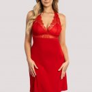 Unikat Lavania Soft Lace Top V-Neck Petticoat New Women's Nighwear Dress Red Unikat Lavania Soft Lace Top V-Neck Petticoat New Women's Nighwear Dress Red