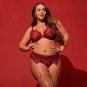 Gossard Superboost Lace Plunge Bra Cranberry/Raspberry Sorbet New Lingerie 7725