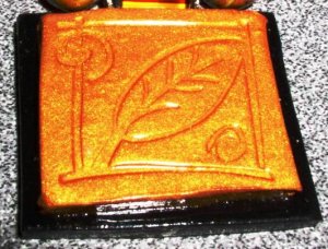 Stamped Leaf Pendant