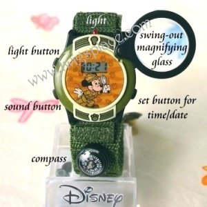 Disney Mickey Mouse Safari Adventure Watch Animal Sounds MU0034