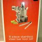 8 piece stainless stell bar tool set
