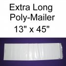 2 extra long poly-mailer 13x45 shipping envelope Self Seal Bag