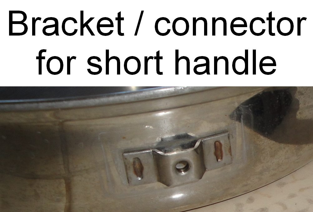 SHORT helper replacement side handle for vintage Amway Queen stock pots