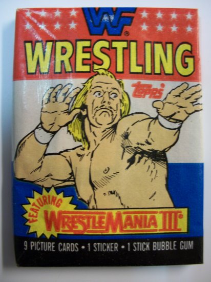 Wwf Wrestling 1987 Unopened Trading Card Pack 4502