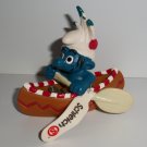 SMURF NATIVE AMERICAN CANOE SMURF