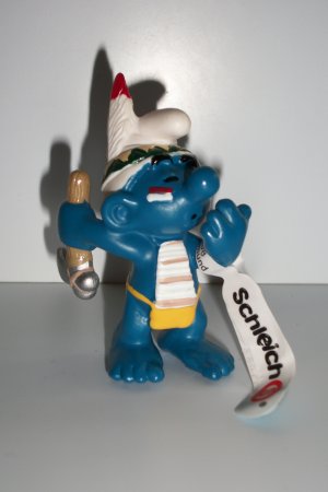 SMURF NATIVE AMERICAN RAINDANCER SMURF
