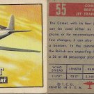 TOPPS 1952 "WINGS"  #55 COMET Trading Card