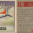 TOPPS 1952 "WINGS"  #170 D.H. 104 DOVE Trading Card