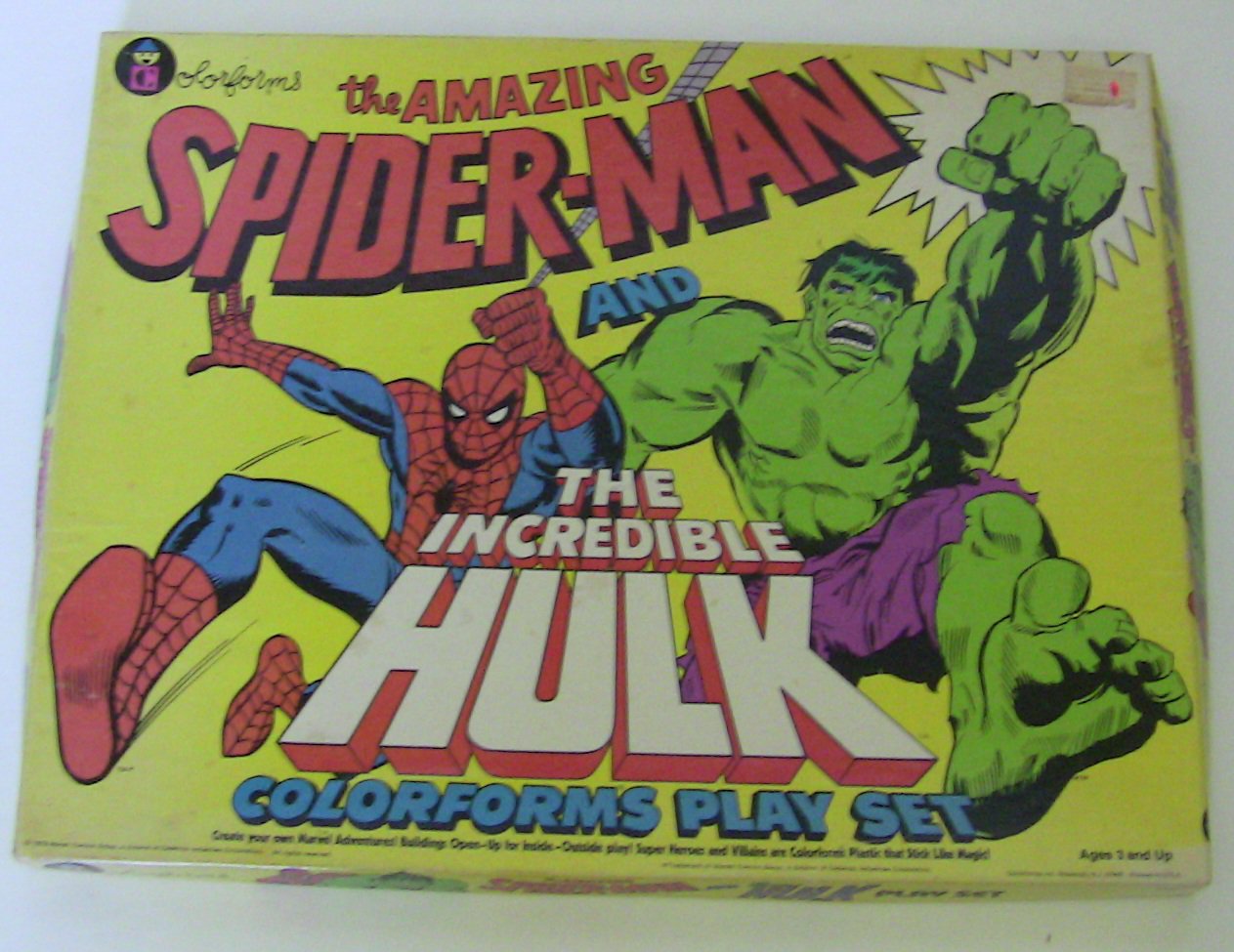 Spider-Man and Hulk Colorforms set 1979*