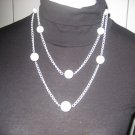 white chain with balls necklace