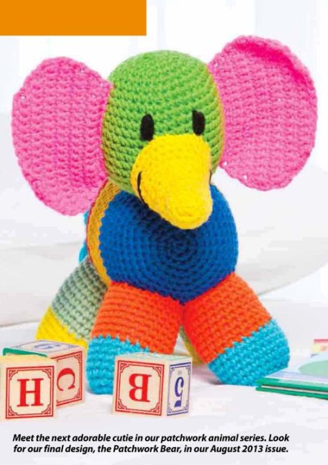 patchwork elephant toy
