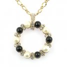 Golden Two tone  pearl pendant