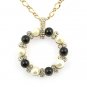 Golden Two tone  pearl pendant