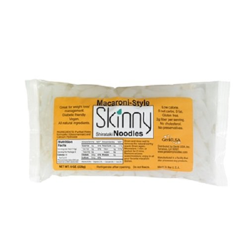 6 Skinny Noodles Packages Miracle Shirataki Macaroni Noodle 8 oz Each Fast USA Shipping